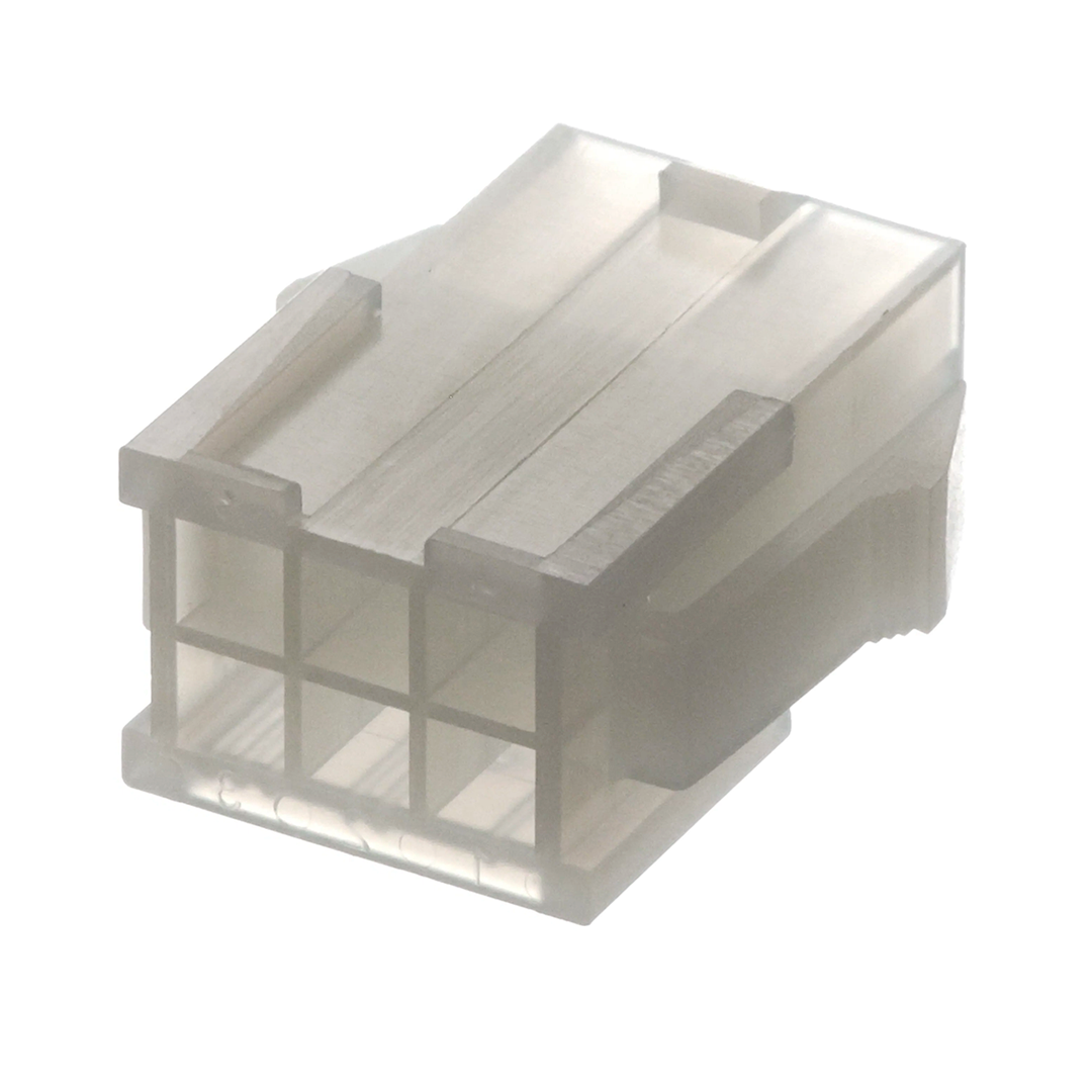 Connettore Molex Serie Mini-Fit Jr. 6 Vie Femmina Porta Pin Maschio Bianco Codice 0039012061