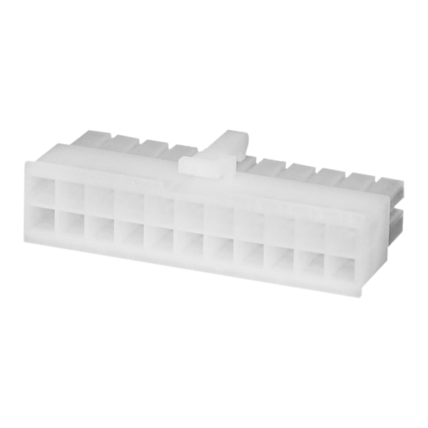 Connettore Molex Serie Mini-Fit Jr. 22 Vie Maschio Porta Pin Femmina Bianco Codice 0039012220