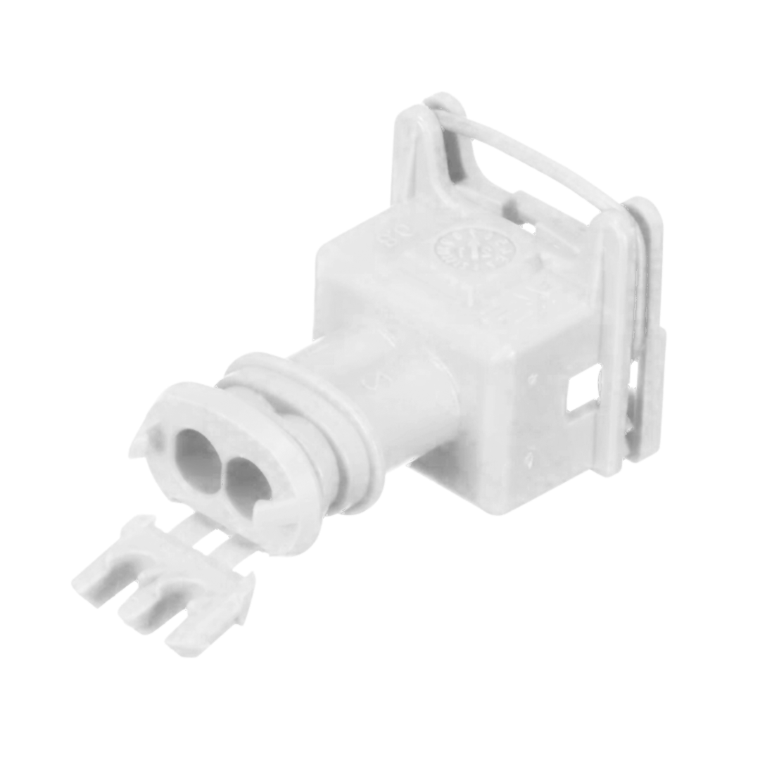Connettore TE-Connectivity Serie JPT 2 Vie Maschio Porta Pin Femmina Bianco Codice 282189-3