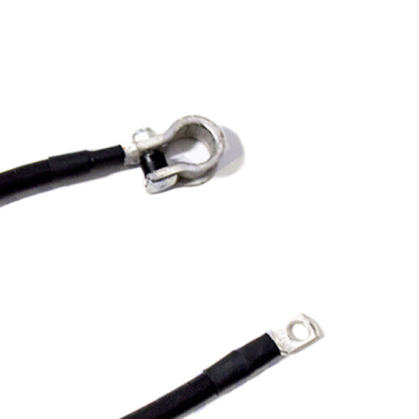 Cavo Batteria Negativo Nero con Capicorda Occhiello e Morsetto