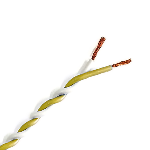 Cavo Twistato Bianco-Giallo Automotive Bipolare FLRY-B ISO 6722
