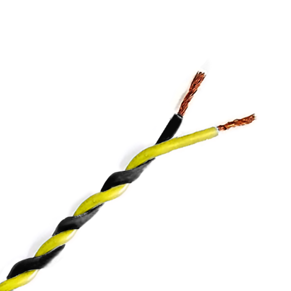 Cavo Twistato Nero-Giallo Automotive Bipolare FLRY-B ISO 6722