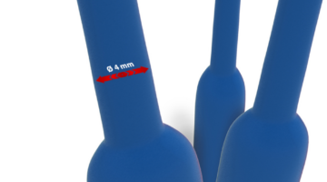 Termorestringente Adesiva Ø12mm Restrizione 3:1 Guaina Blu