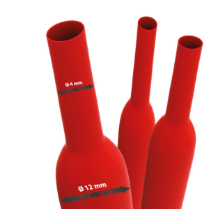 Termorestringente Adesiva Ø12mm Restrizione 3:1 Guaina Rossa
