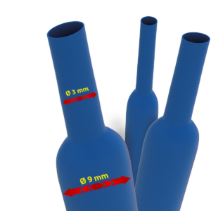 Termorestringente Adesiva Ø9mm Restrizione 3:1 Guaina Blu