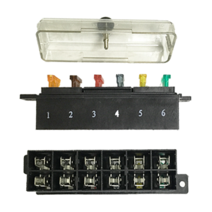 Portafusibili 150203 6Vie Kit Merit Malta Porta 6 Fusibili Unival