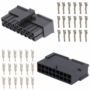 Kit 18Vie Micro-Fit 3.0 Molex Connettore Nero