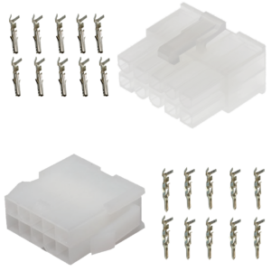 Mini-Fit 10Vie Kit Connettori Molex Bianco
