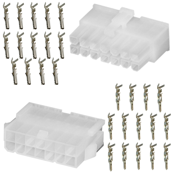 Mini-Fit 14Vie Kit Connettori Molex Bianco