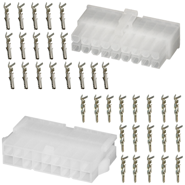 Mini-Fit 18Vie Kit Connettori Molex Bianco