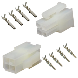 Mini-Fit 4Vie Kit Connettori Molex Bianco