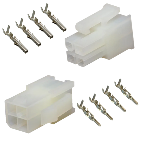 Mini-Fit 4Vie Kit Connettori Molex Bianco