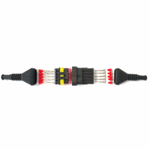 Kit 5Vie Connettori e Cuffie Superseal AMP TE-Connectivity 1.5mm