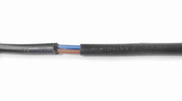 Cavo Elettrico Bipolare 2x1.00mm² H05VV-FPT Nero 2x17AWG